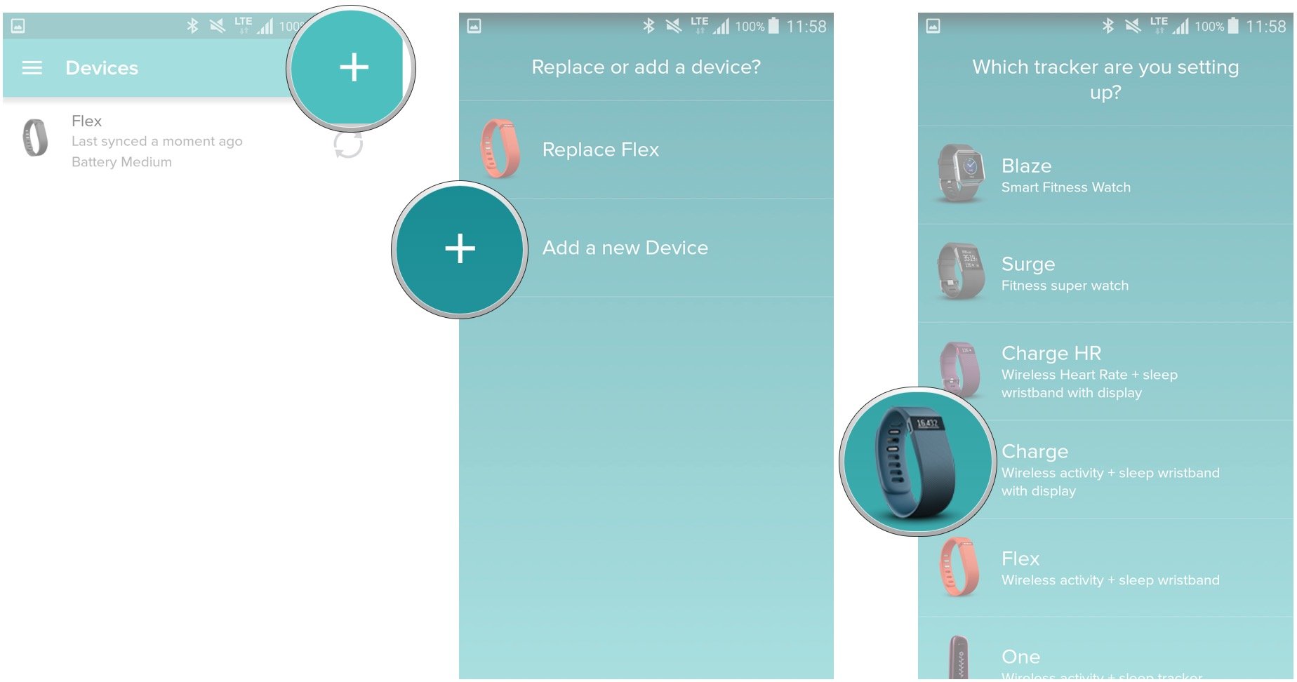 delete trackers in the Fitbit app 