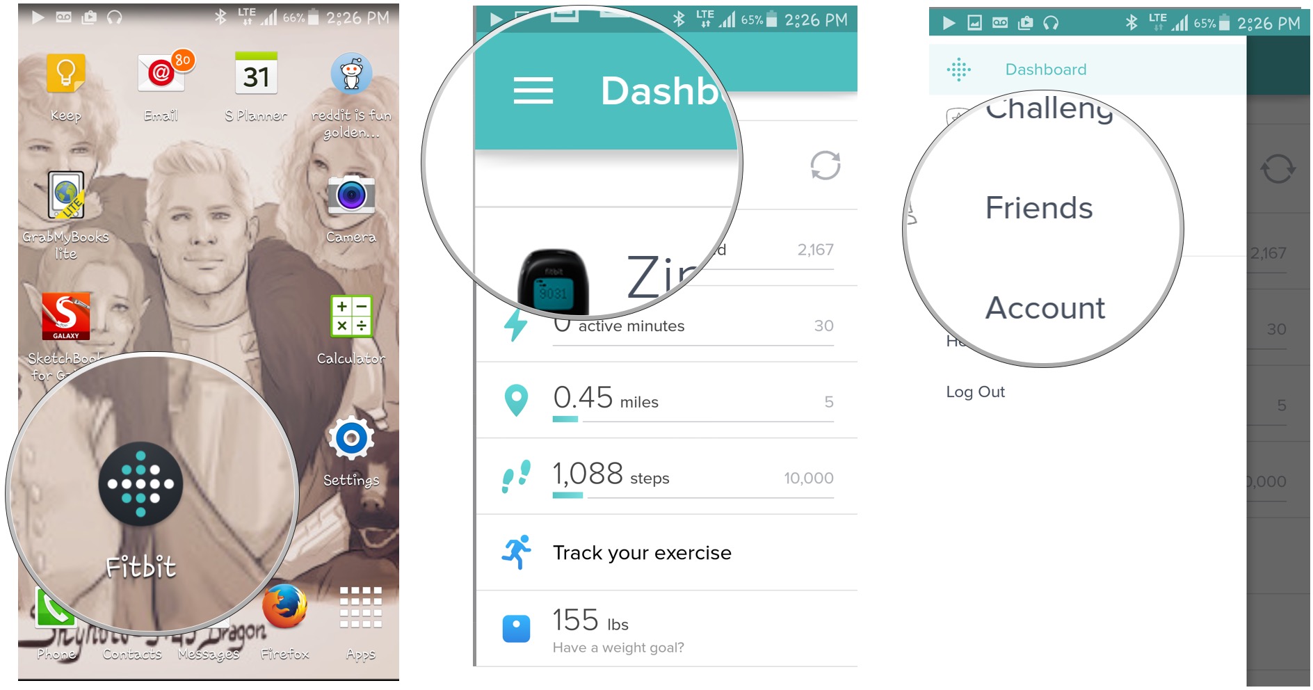 locations in Fitbit for Android 