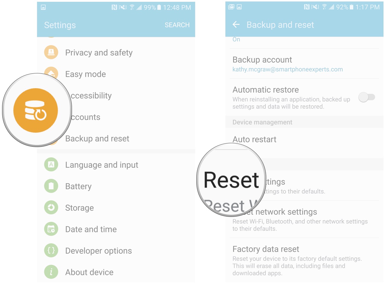 How to return settings to default on the Galaxy S12  Android Central