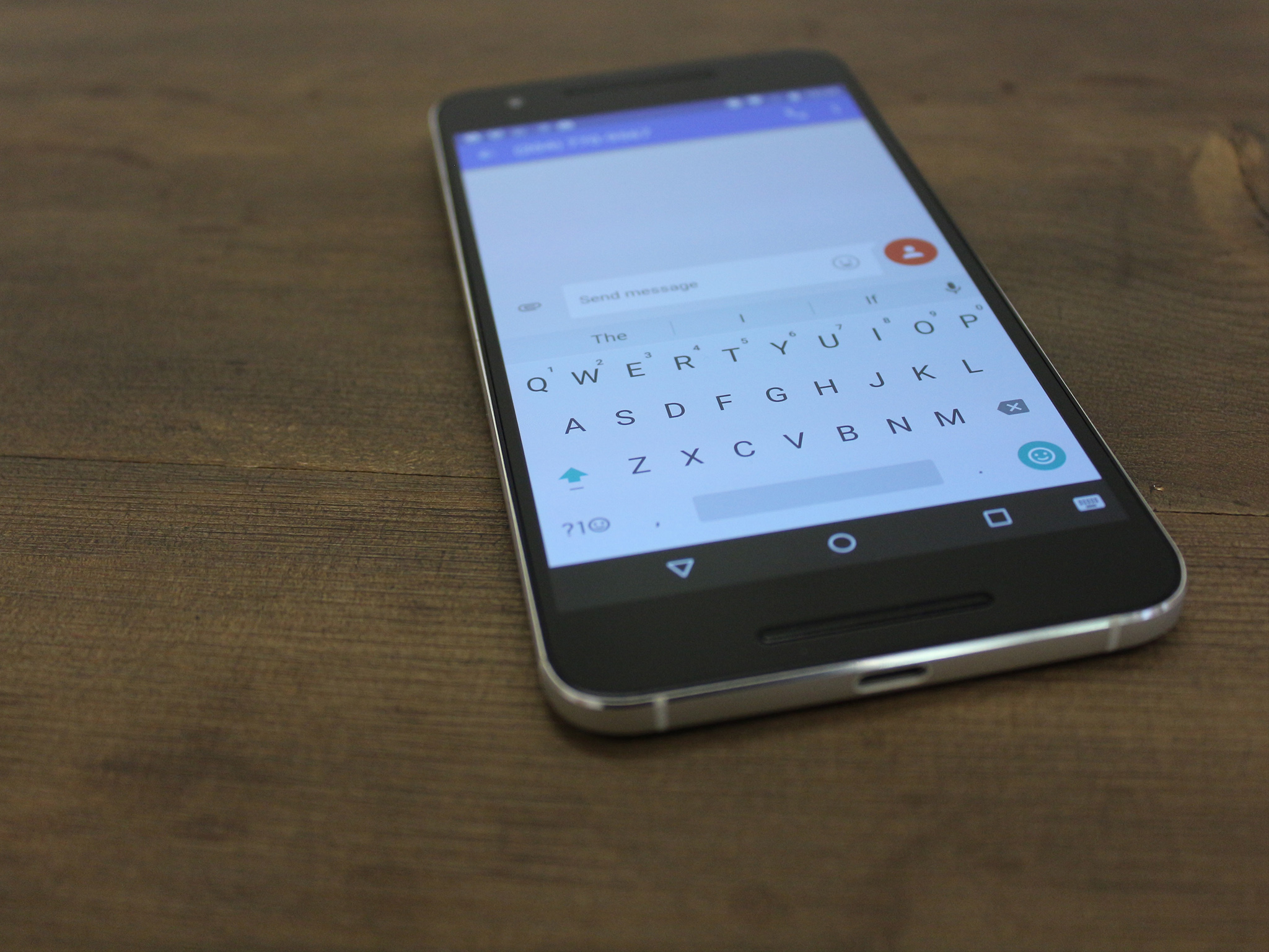 Smartphone Android Keyboard