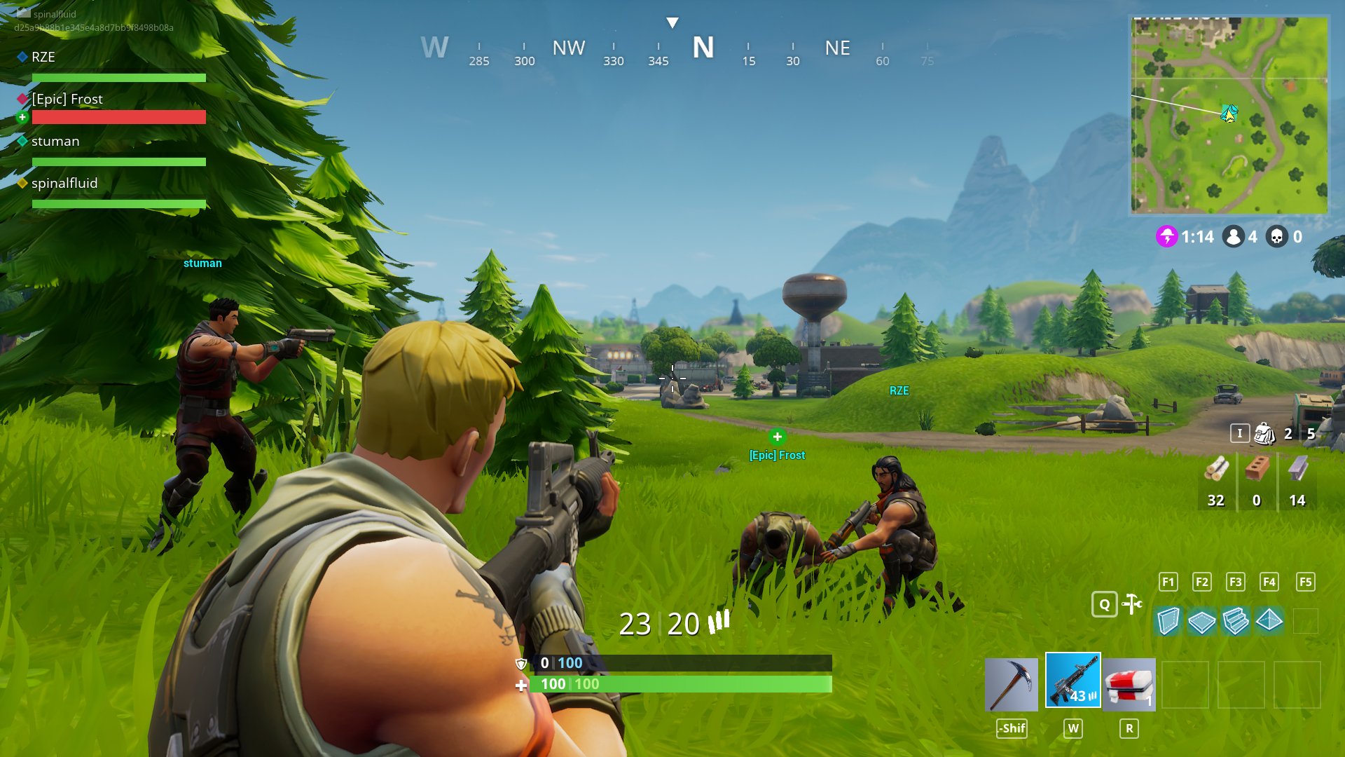 but before you go dumping the rest of your bullets into the downed enemy take time to clear your surroundings and make sure their friends aren t right - fortnite cheat build