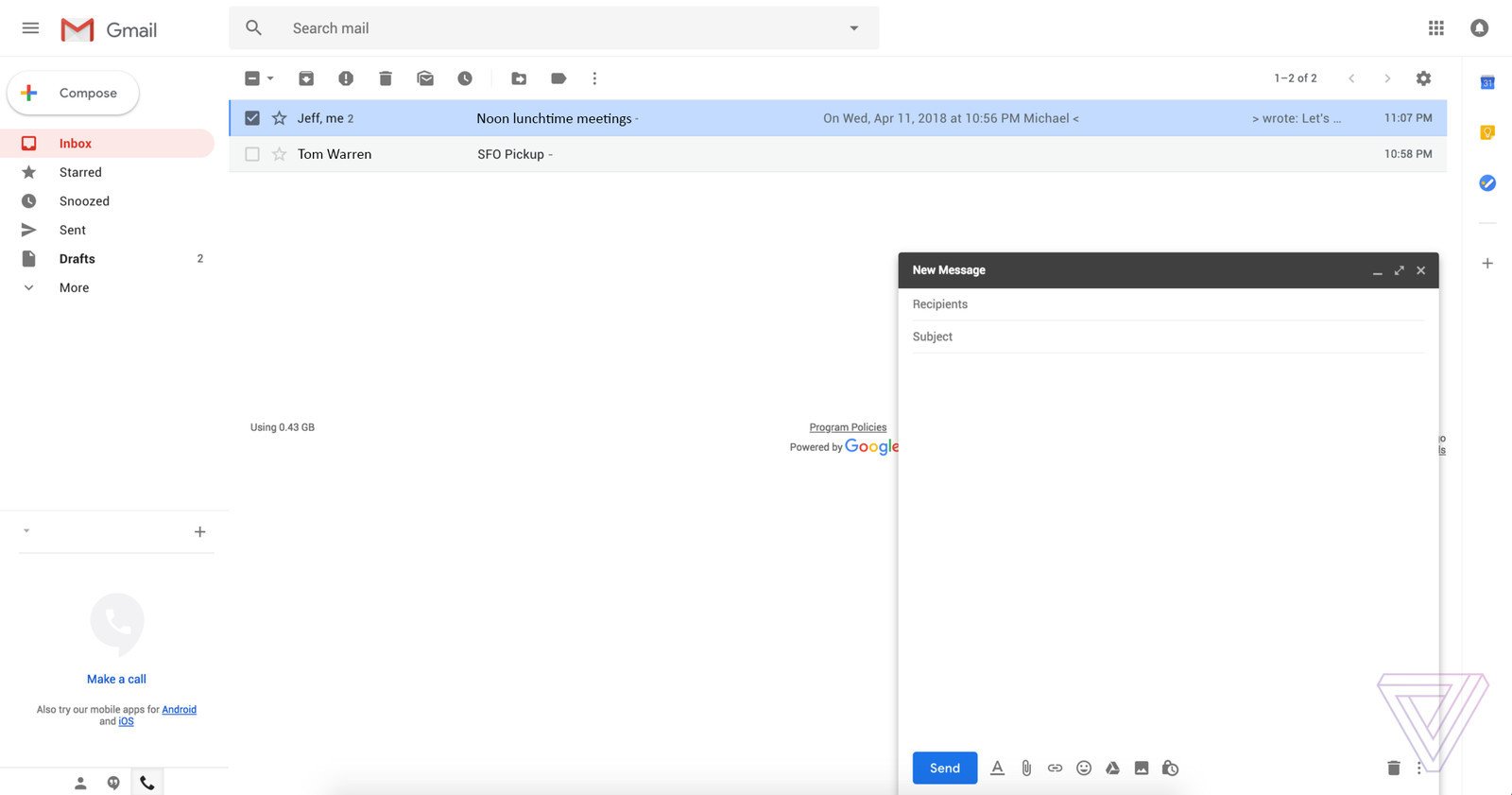 Image result for gmail new design