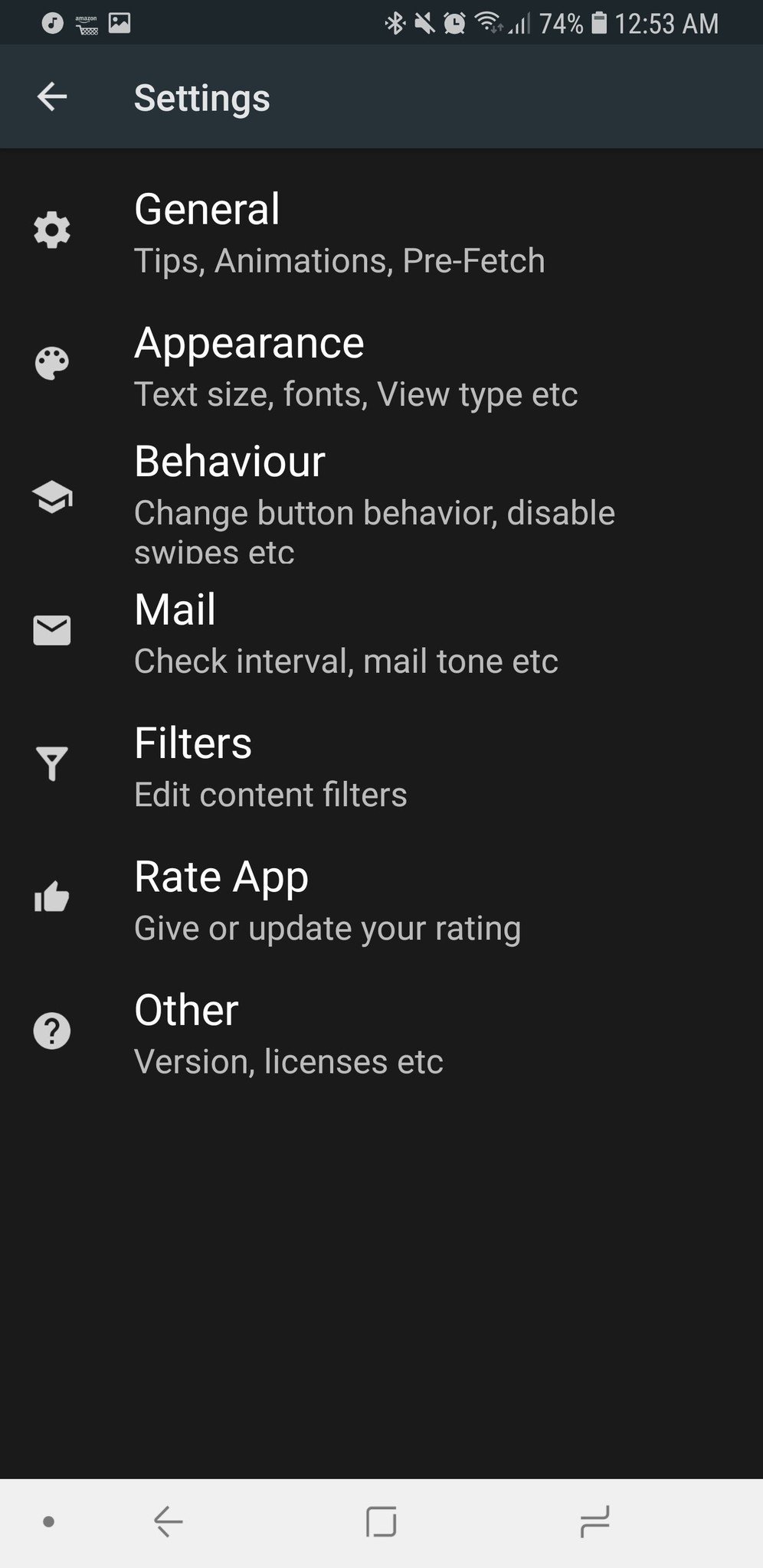 reddit apps relay settings