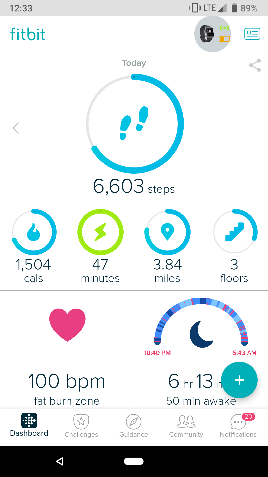 fitbit exercise