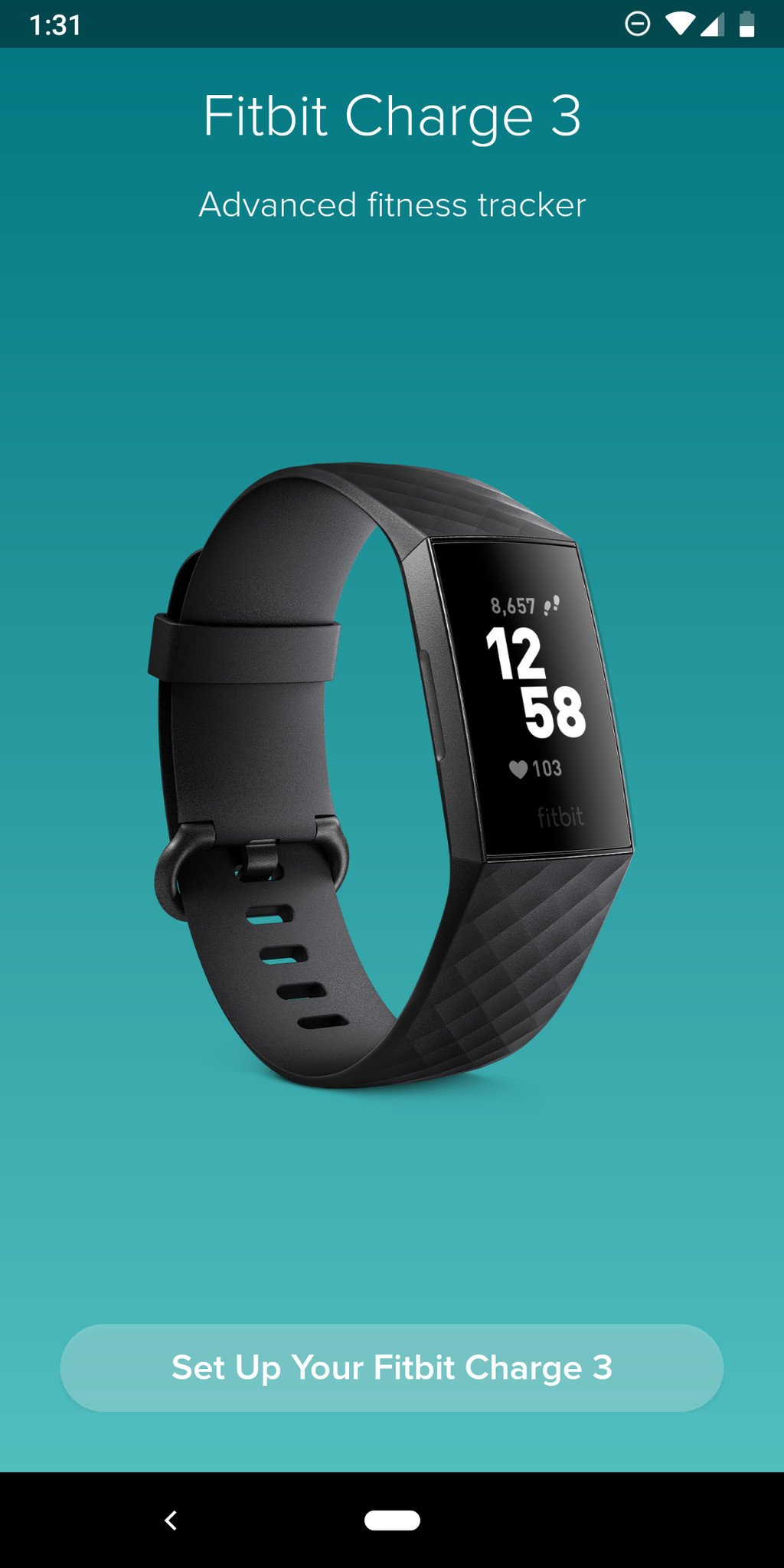 fitbit charge 3 setup