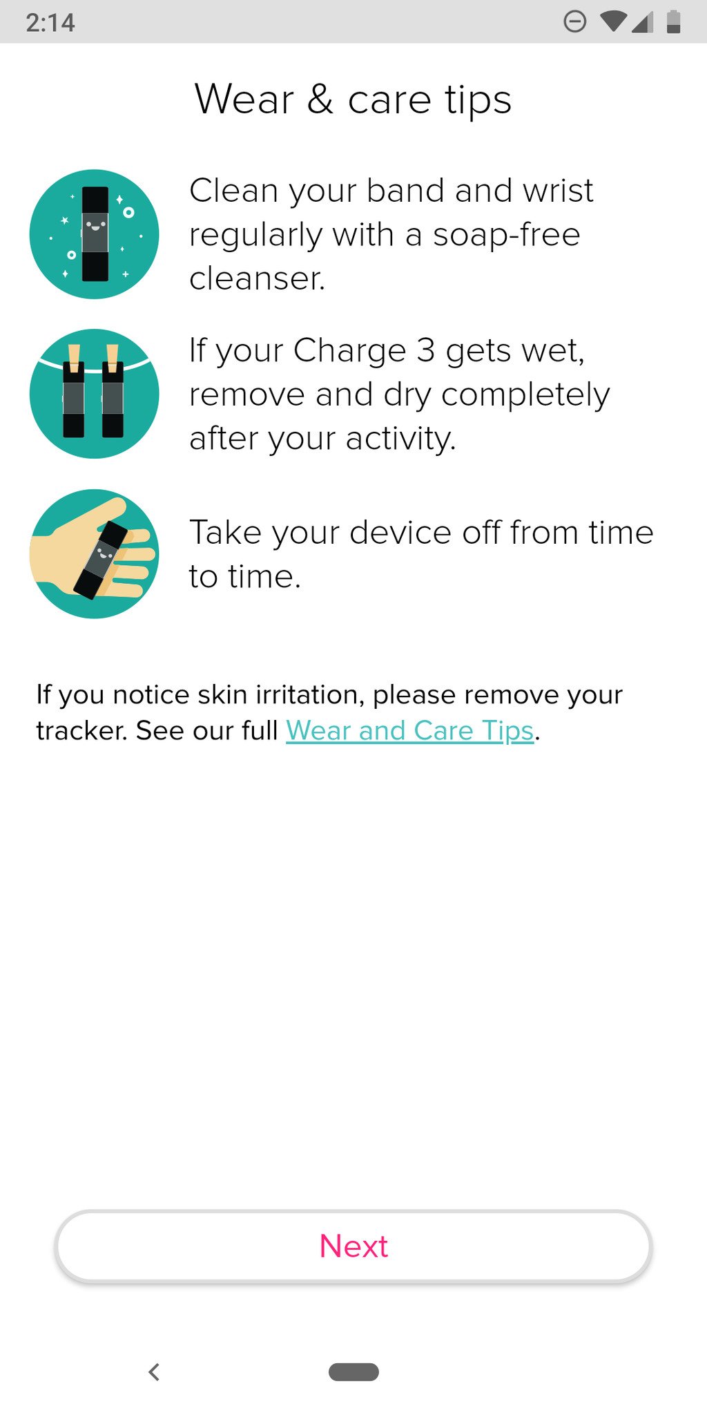 setting up fitbit 3