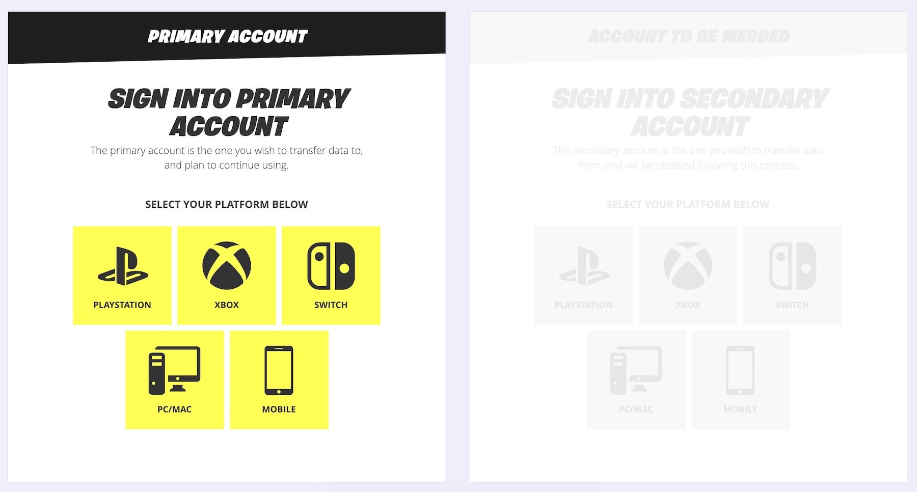 how to merge your fortnite accounts - how to change username on fortnite switch
