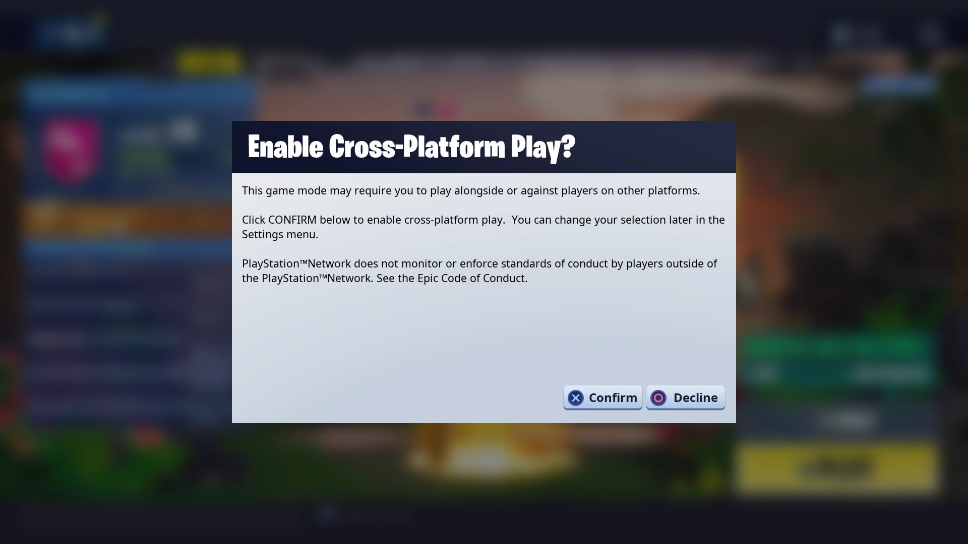 how to opt out of cross play in fortnite - how to change settings in fortnite creative