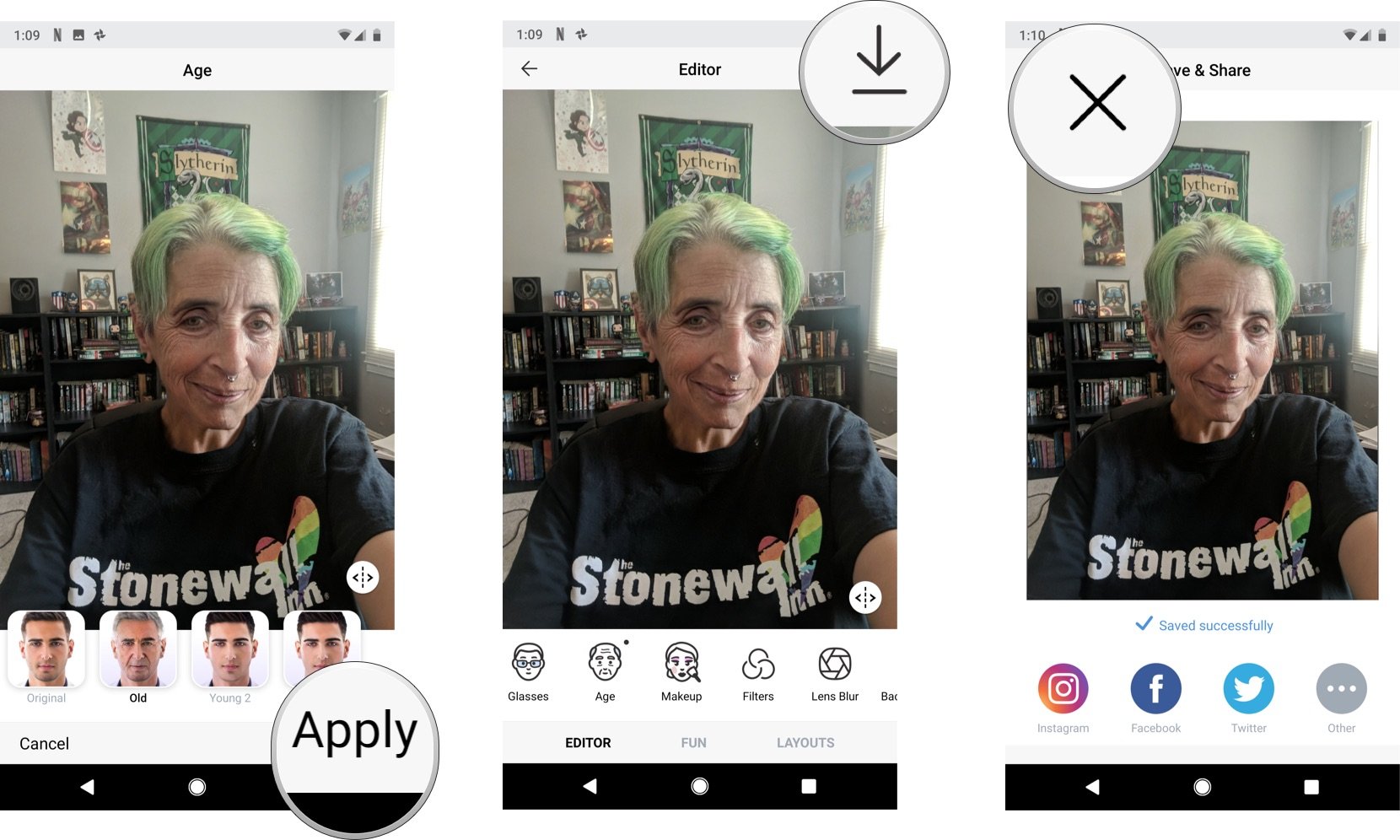 How To Double Age Yourself In Faceapp Android Central