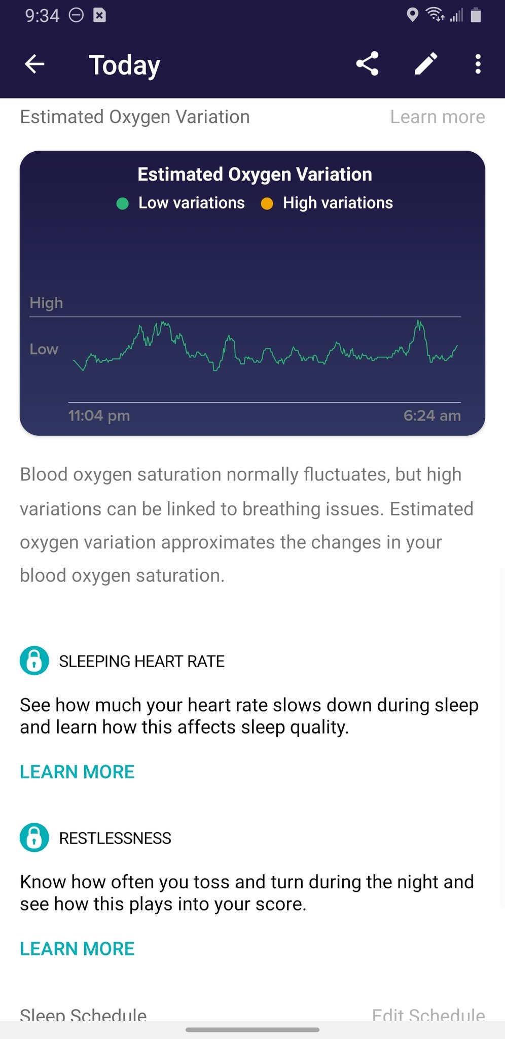 fitbit charge 3 oxygen variation