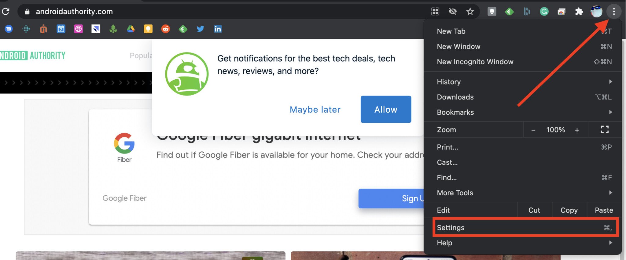 https www androidcentral com how prevent site notification popups google chrome