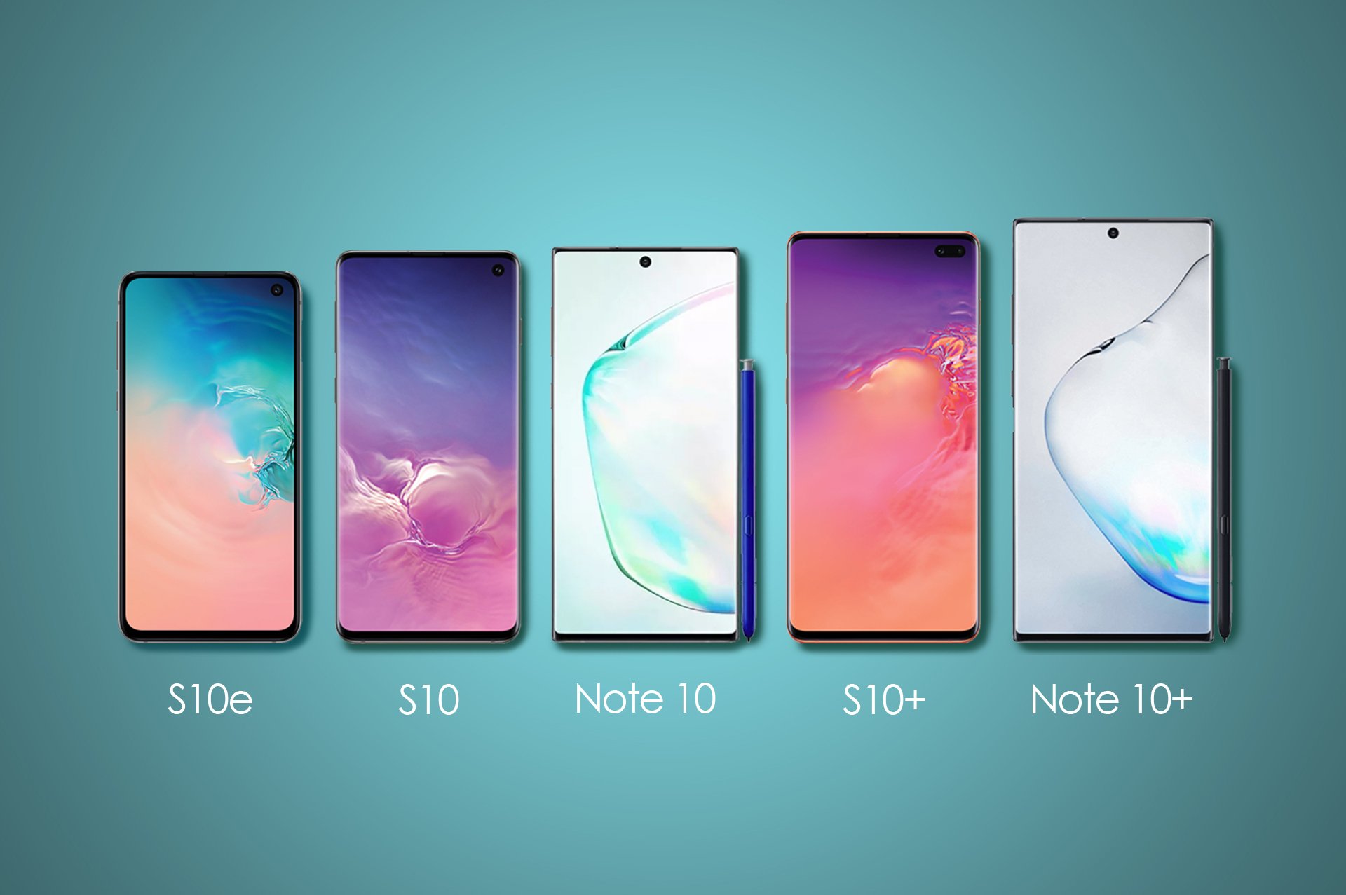 Here's exactly how big the Note 10 and 10+ are next to other ...