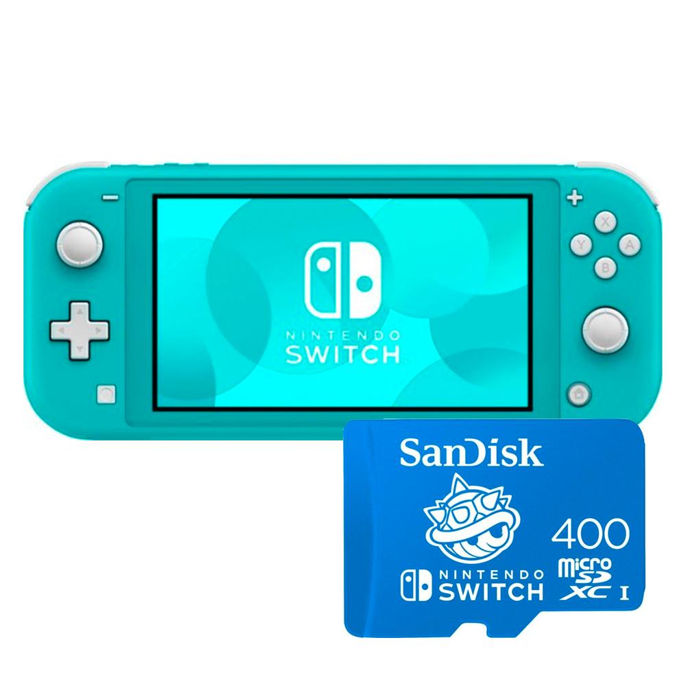 Nintendo Switch Lite Sandisk 400gb Microsd Bundle